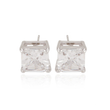 91672 Boucles d&#39;oreilles pour femmes en zircon synthétique de forme carrée de la mode xuping